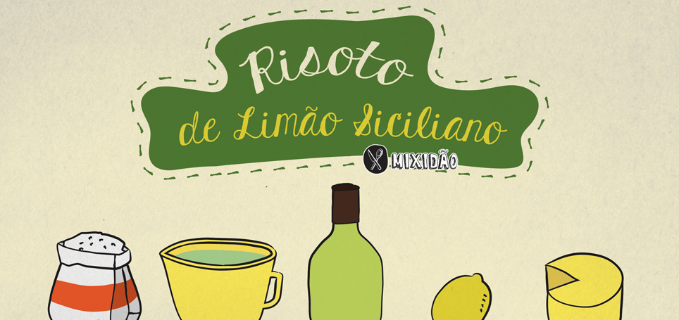 Receita ilustrada de Risoto de Limão Siciliano. Aprenda a preparar esse delicioso prato, com técnicas simples e fácil de entender. Ingredientes: arroz Arbóreo, caldo de legumes, limão siciliano, parmesão, sal,manteiga, vinho e cebola.