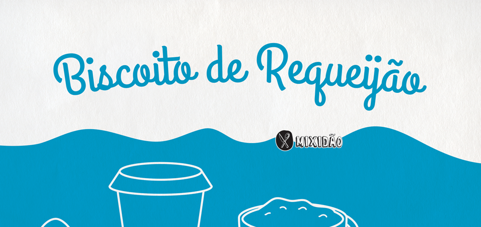 Receita ilustrada de Biscoito de Requeijão com 4 ingredientes, muito fácil e rápido de preparar. Ingredientes: Requeijão, farinha de trigo, ovo e queijo parmesão.