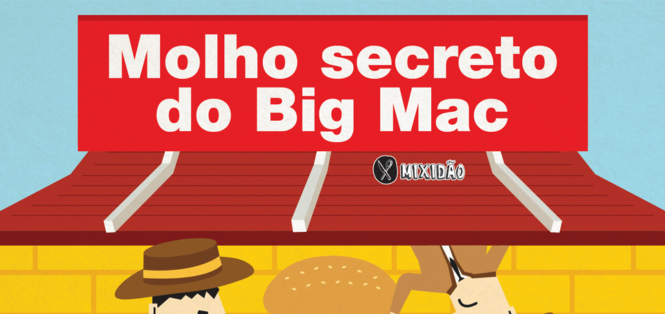 Ilustração de uma tigela vermelha com o Molho Secreto do Big Mac e um fouet.