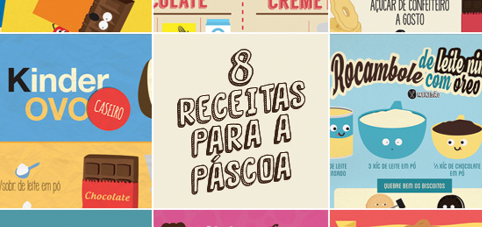 O Mixidão separou 8 receitas para a Páscoa e você surpreender toda a família, com receitas para presentear alguém ou sobremesas.